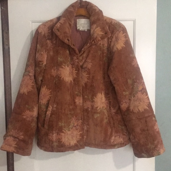 Anthropologie Edie Corduroy Puffer 
